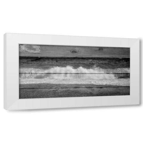 Black Ocean White Modern Wood Framed Art Print by Phillip, Jamie