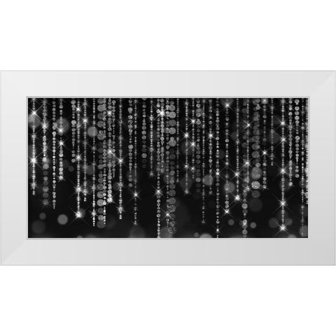 Sparkles White Modern Wood Framed Art Print by Phillip, Jamie