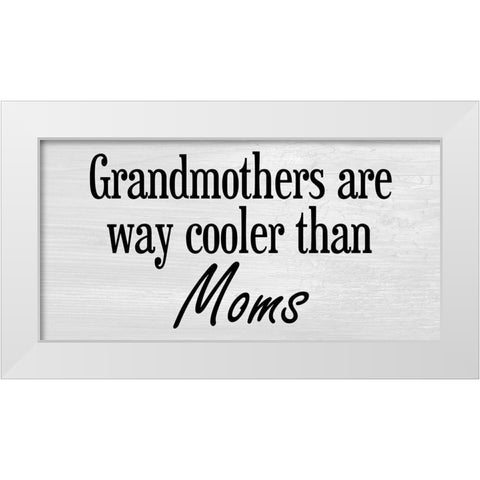 Grandmother 2 White Modern Wood Framed Art Print by Phillip, Jamie