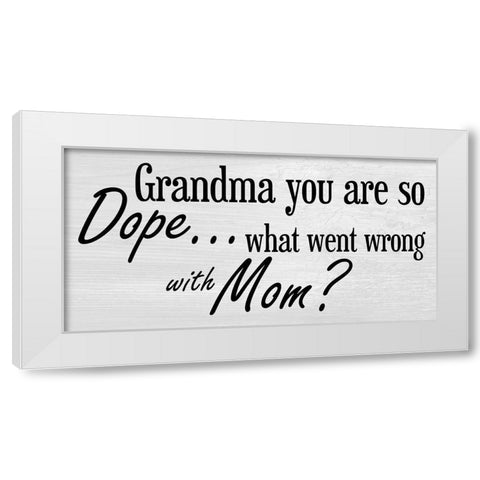 Grandmother 3 White Modern Wood Framed Art Print by Phillip, Jamie