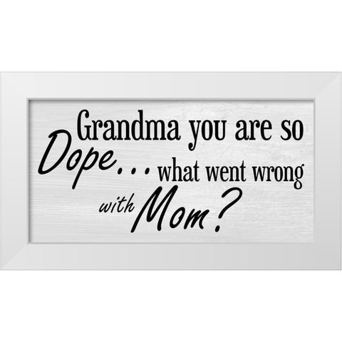Grandmother 3 White Modern Wood Framed Art Print by Phillip, Jamie