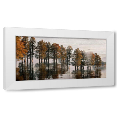 Take Me To The Lake White Modern Wood Framed Art Print by Phillip, Jamie