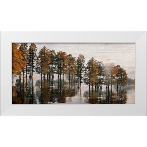 Take Me To The Lake White Modern Wood Framed Art Print by Phillip, Jamie
