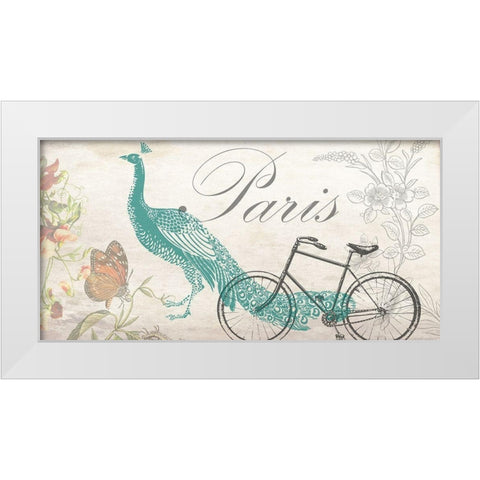 Romantic Paris 2 White Modern Wood Framed Art Print by Phillip, Jamie