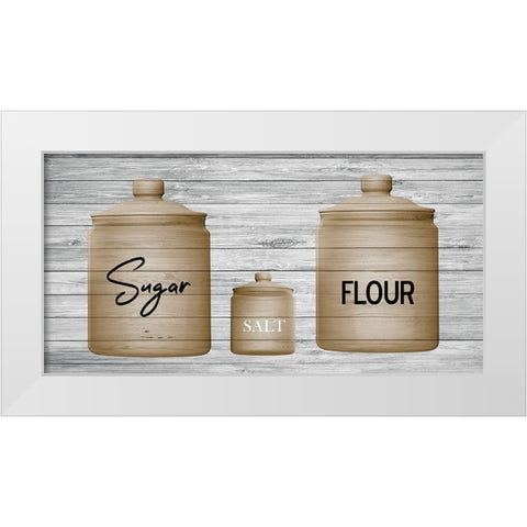 Pantry White Modern Wood Framed Art Print by Phillip, Jamie