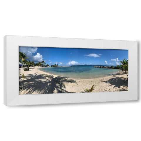 Caribbean Sea 1 White Modern Wood Framed Art Print by Phillip, Jamie