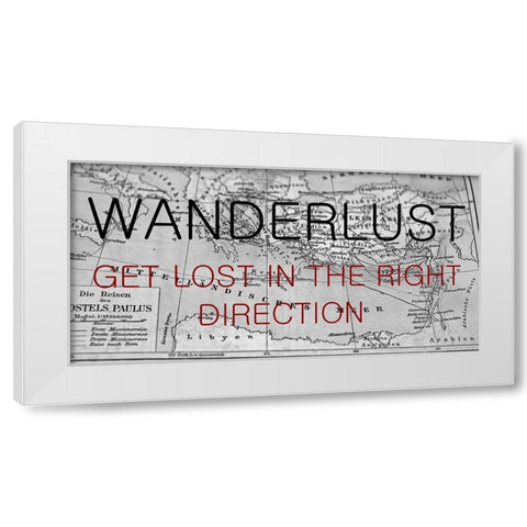 Wanderlust White Modern Wood Framed Art Print by Phillip, Jamie