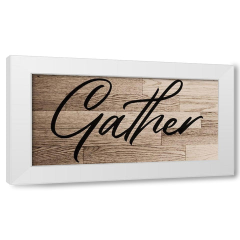 Gather White Modern Wood Framed Art Print by Phillip, Jamie