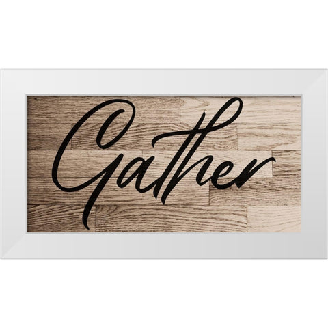Gather White Modern Wood Framed Art Print by Phillip, Jamie