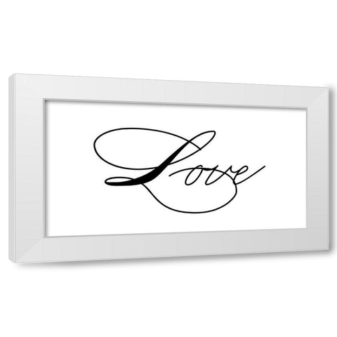 Fancy Love White Modern Wood Framed Art Print by Phillip, Jamie