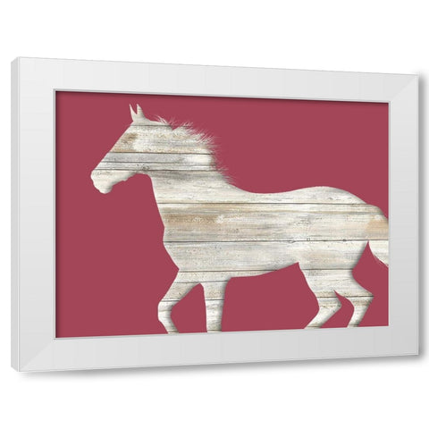 Run Along White Modern Wood Framed Art Print by Phillip, Jamie