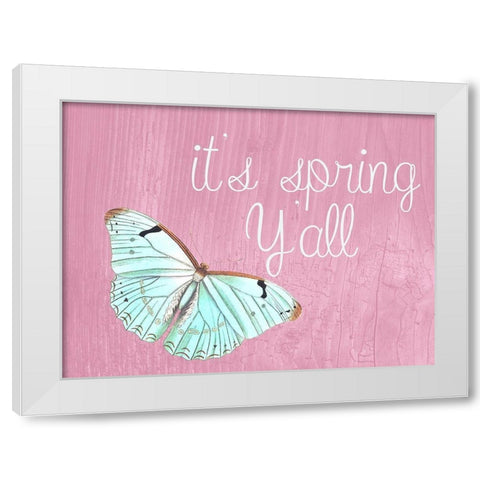Spring White Modern Wood Framed Art Print by Phillip, Jamie
