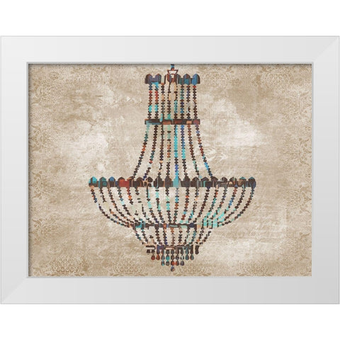 Chandelier 2 White Modern Wood Framed Art Print by Phillip, Jamie