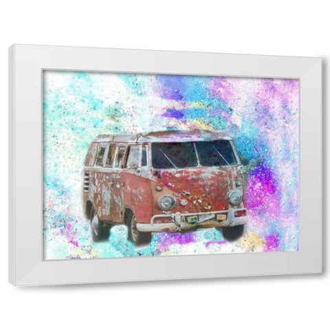 Van White Modern Wood Framed Art Print by Phillip, Jamie