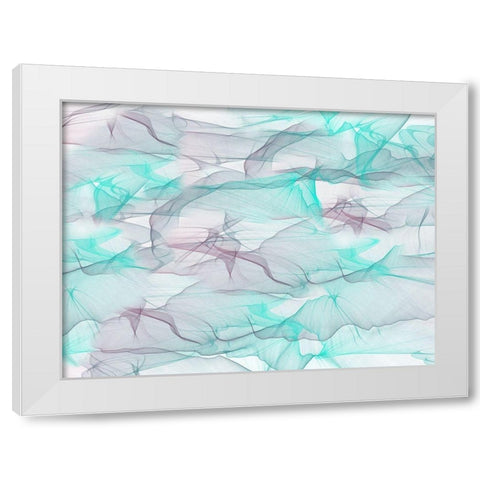 Wind And Waves White Modern Wood Framed Art Print by Phillip, Jamie