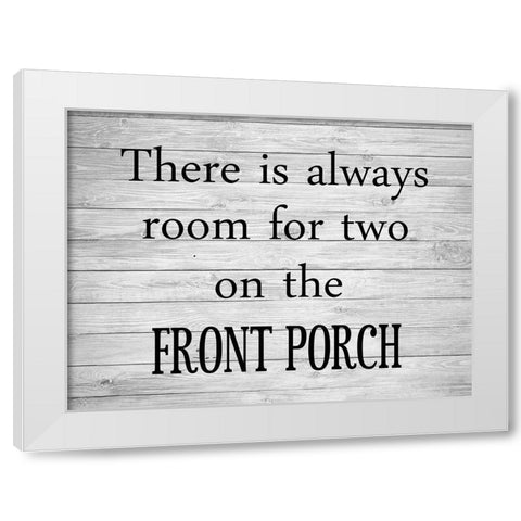 Porch White Modern Wood Framed Art Print by Phillip, Jamie
