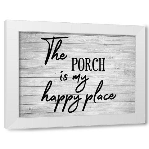 Porch 2 White Modern Wood Framed Art Print by Phillip, Jamie