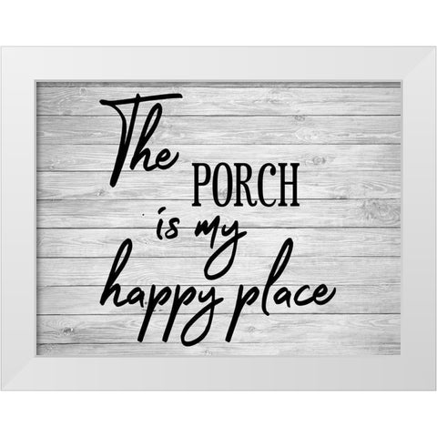 Porch 2 White Modern Wood Framed Art Print by Phillip, Jamie