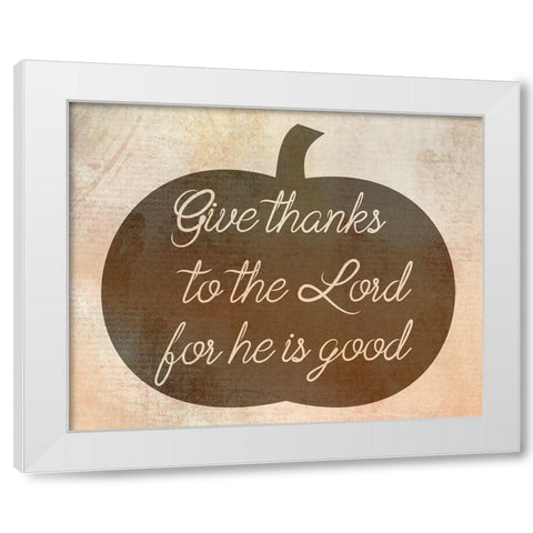 Thank You Lord White Modern Wood Framed Art Print by Phillip, Jamie