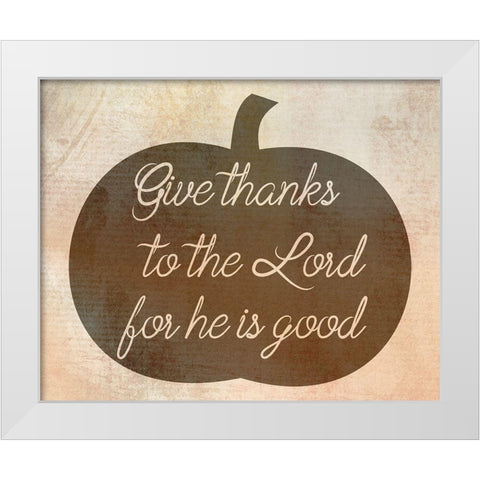 Thank You Lord White Modern Wood Framed Art Print by Phillip, Jamie