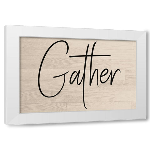 Gather White Modern Wood Framed Art Print by Phillip, Jamie