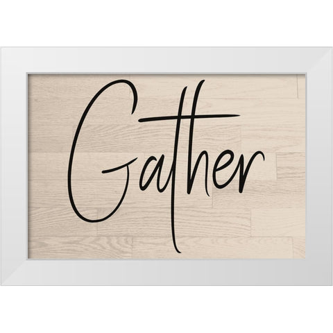Gather White Modern Wood Framed Art Print by Phillip, Jamie