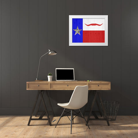 Texas 3 White Modern Wood Framed Art Print by Phillip, Jamie