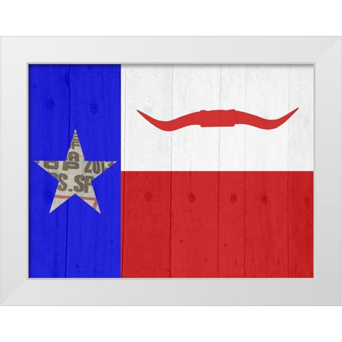 Texas 3 White Modern Wood Framed Art Print by Phillip, Jamie