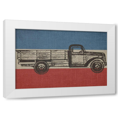 American Made White Modern Wood Framed Art Print by Phillip, Jamie