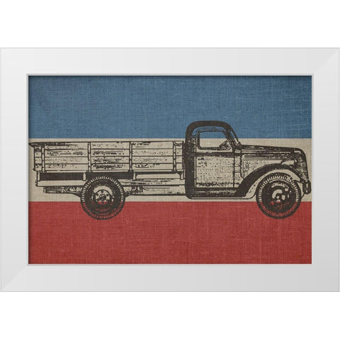 American Made White Modern Wood Framed Art Print by Phillip, Jamie
