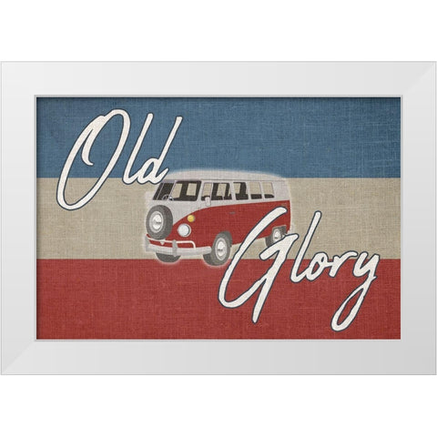 American Made 2 White Modern Wood Framed Art Print by Phillip, Jamie