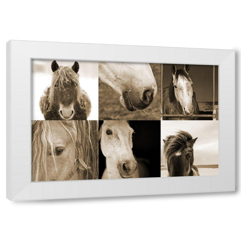 Wild West 1 White Modern Wood Framed Art Print by Phillip, Jamie