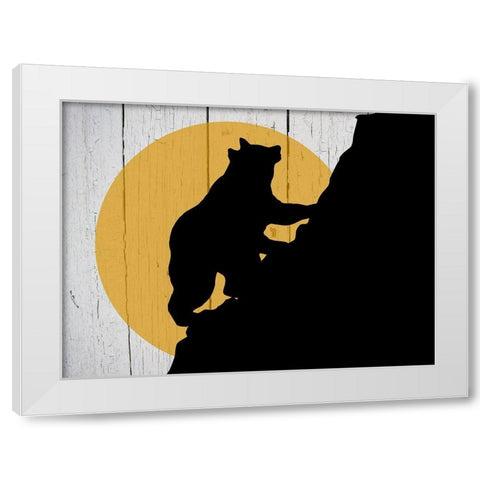 Bear Mountain White Modern Wood Framed Art Print by Phillip, Jamie