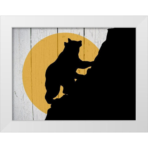 Bear Mountain White Modern Wood Framed Art Print by Phillip, Jamie