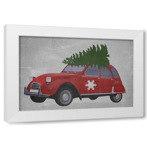 Christmas Tradition White Modern Wood Framed Art Print by Phillip, Jamie