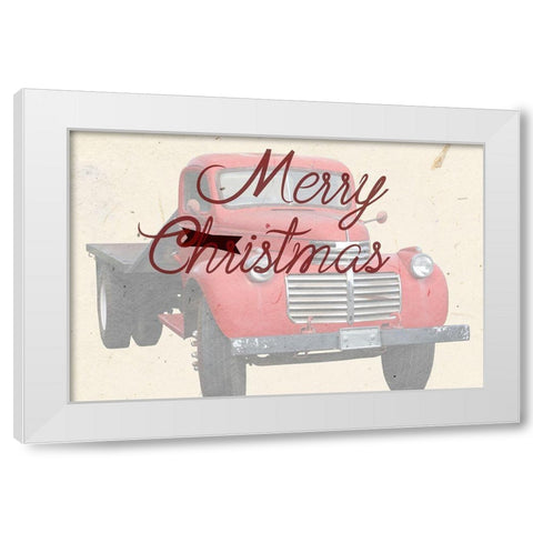 Christmas White Modern Wood Framed Art Print by Phillip, Jamie