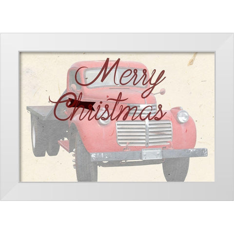 Christmas White Modern Wood Framed Art Print by Phillip, Jamie