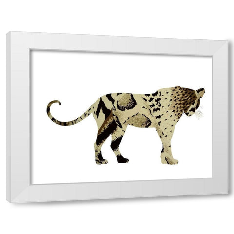 Light Paw White Modern Wood Framed Art Print by Phillip, Jamie