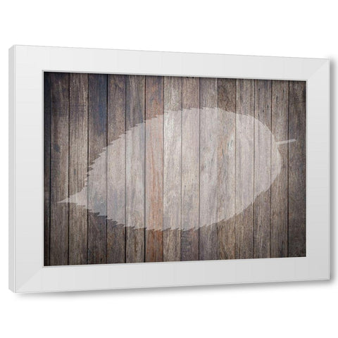 Natures Lodge White Modern Wood Framed Art Print by Phillip, Jamie