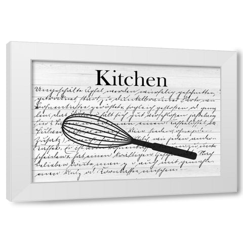 Kitchen White Modern Wood Framed Art Print by Phillip, Jamie