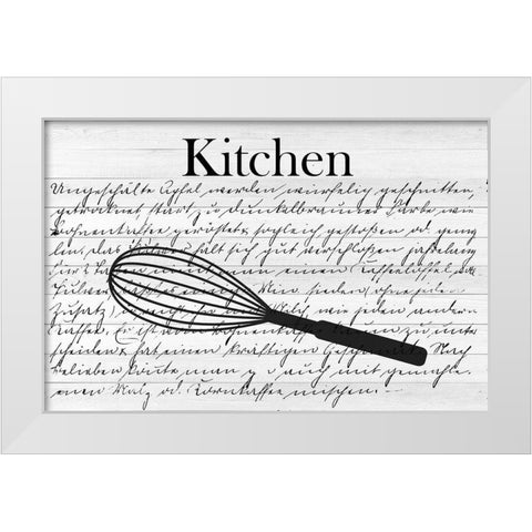 Kitchen White Modern Wood Framed Art Print by Phillip, Jamie