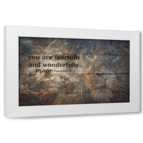 Psalms White Modern Wood Framed Art Print by Phillip, Jamie