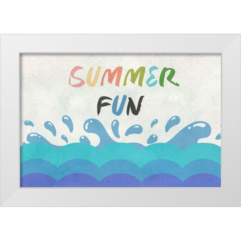 Summer 2 White Modern Wood Framed Art Print by Phillip, Jamie