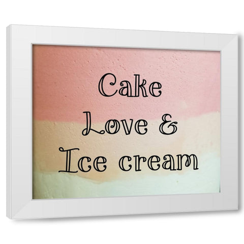 All Things Sweet 1 White Modern Wood Framed Art Print by Phillip, Jamie