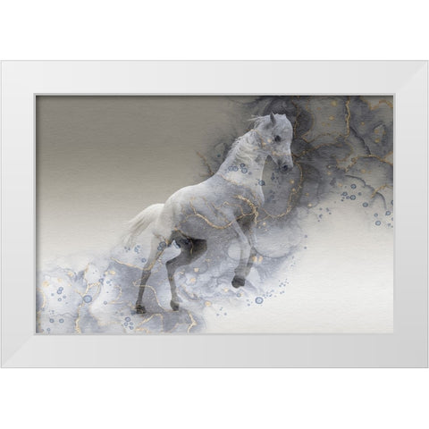 Mystic Horse White Modern Wood Framed Art Print by Phillip, Jamie