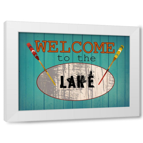 Lake Side White Modern Wood Framed Art Print by Phillip, Jamie
