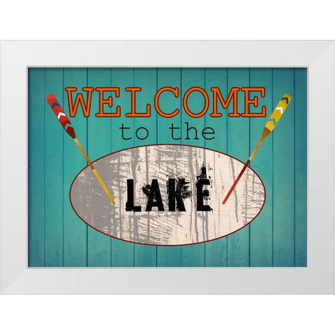 Lake Side White Modern Wood Framed Art Print by Phillip, Jamie