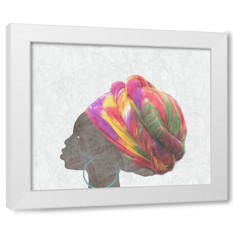 Mama Africa 2 White Modern Wood Framed Art Print by Phillip, Jamie