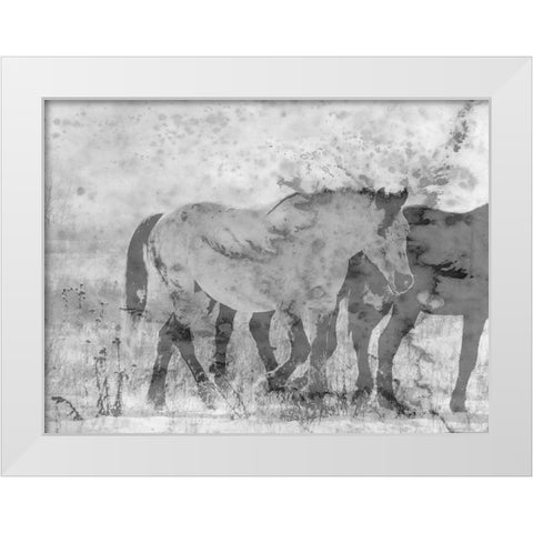 Ranch Horse White Modern Wood Framed Art Print by Phillip, Jamie
