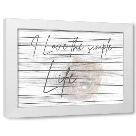 Country Living White Modern Wood Framed Art Print by Phillip, Jamie